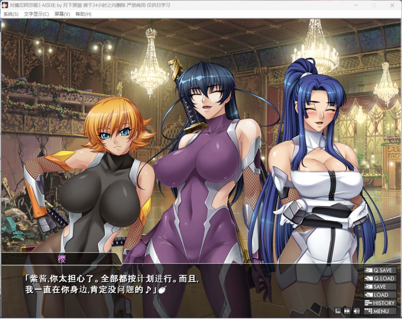 【拔作ADV汉化全CV】对魔忍阿莎姬3【安卓+PC】AI润色汉化版+全CG存档【新汉化2.5G】
