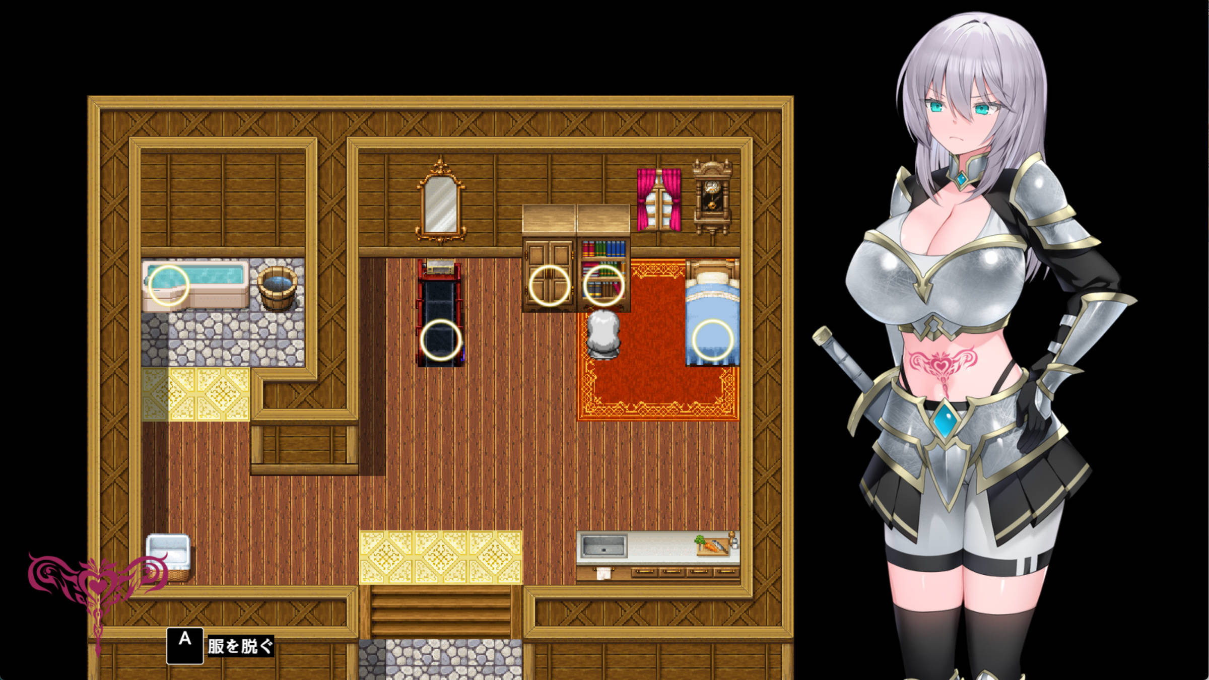 【露出RPG/汉化】肚子上印有淫纹的女骑士 内嵌AI汉化版+存档 （おなかに淫紋がついちゃった女騎士）